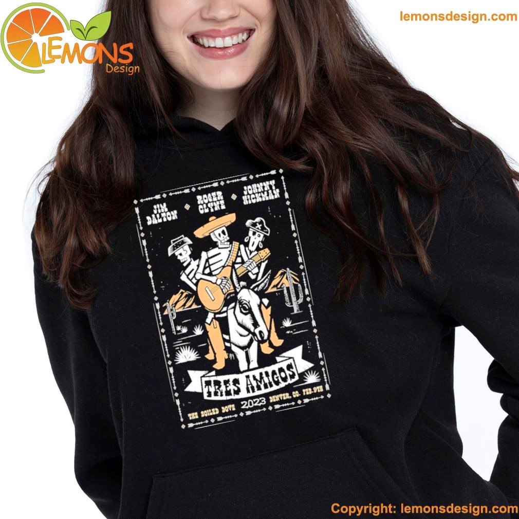 Tres amigos the soiled dove 2023 denver coportrait poster shirt hdemn.jpg