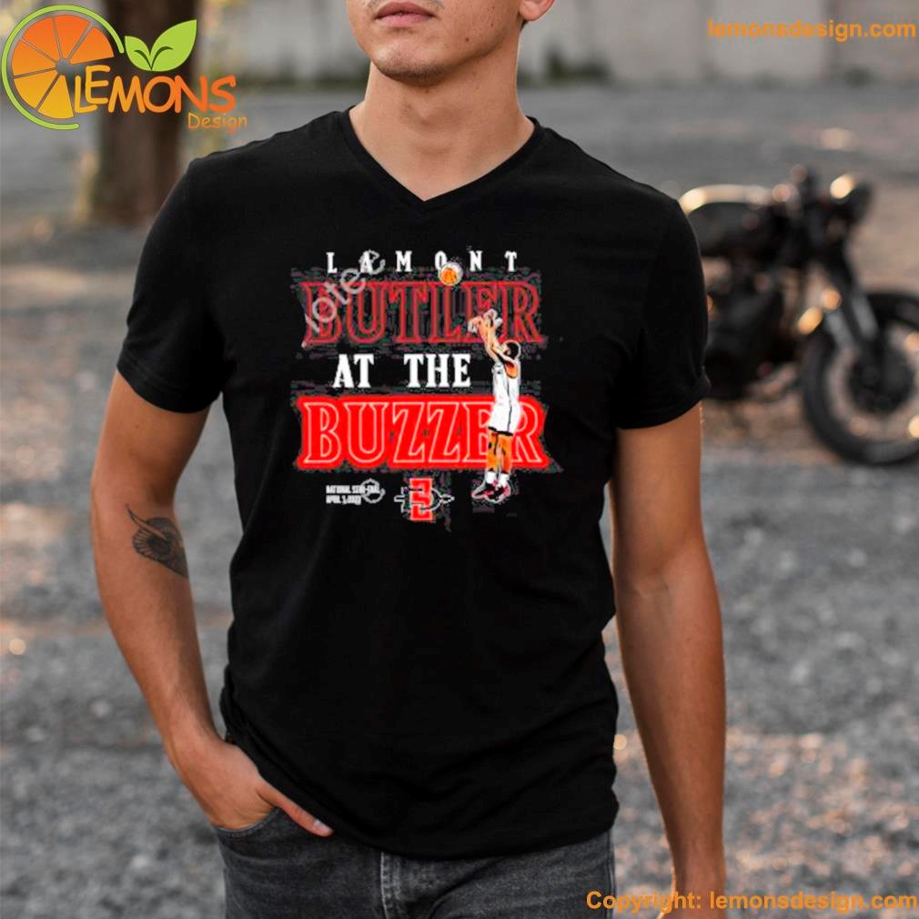 The daily aztec lamont butler at the buzzer shirt v-neck tee shirt.jpg The daily aztec lamont butler at the buzzer shirt v-neck tee shirt.jpg